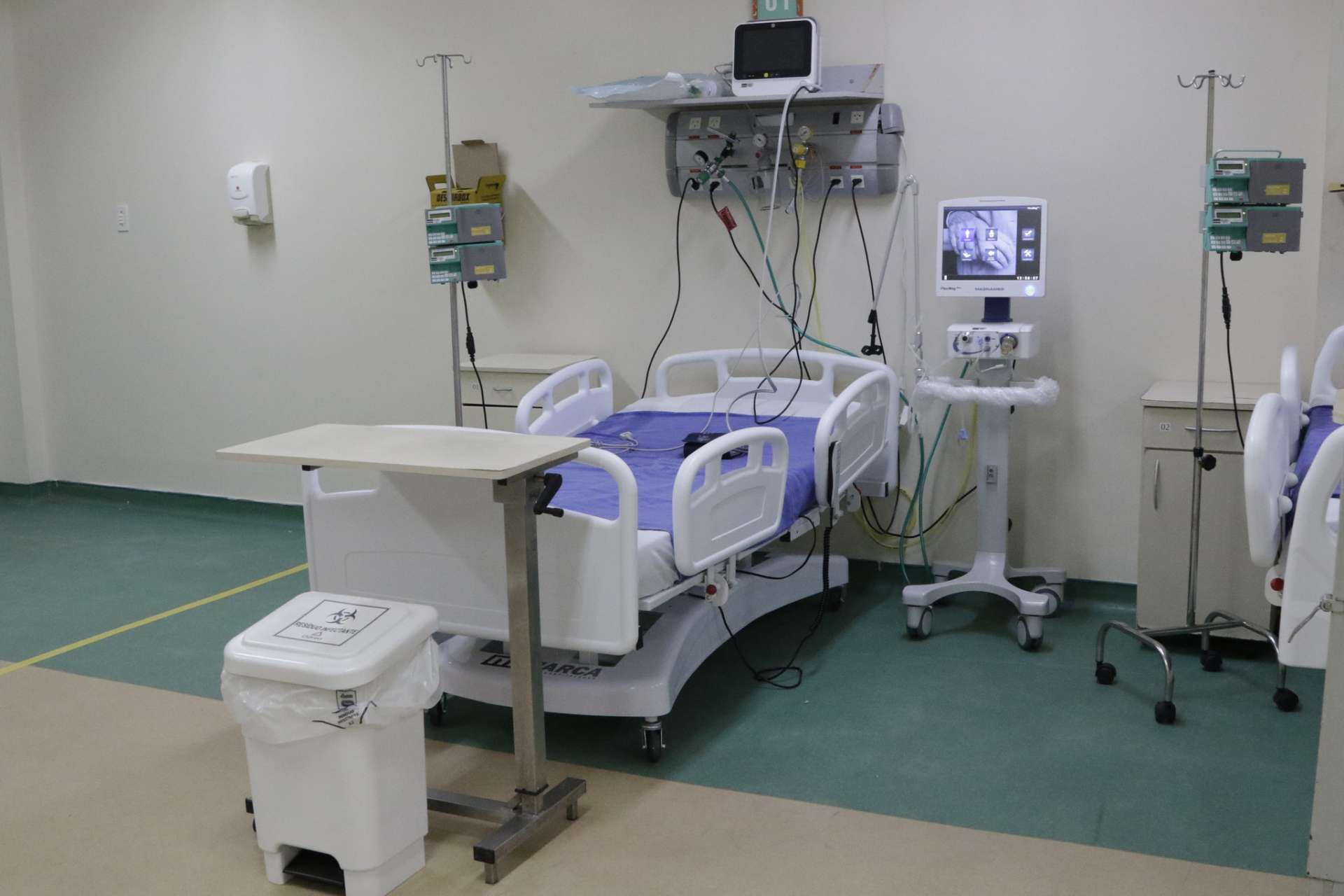Leito do Hospital Municipal Ronaldo Gazolla. Foto: Mariana Ramos / Prefeitura do Rio
